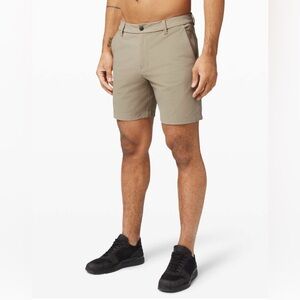 Lululemon commission shorts 7” tan size 30